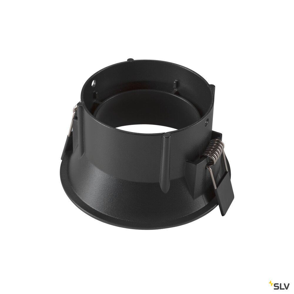 SLV NEW TRIA® 95, ceiling installation ring, recessed, D: 10.3 H: 5.5 cm, IP 20, black 1007452