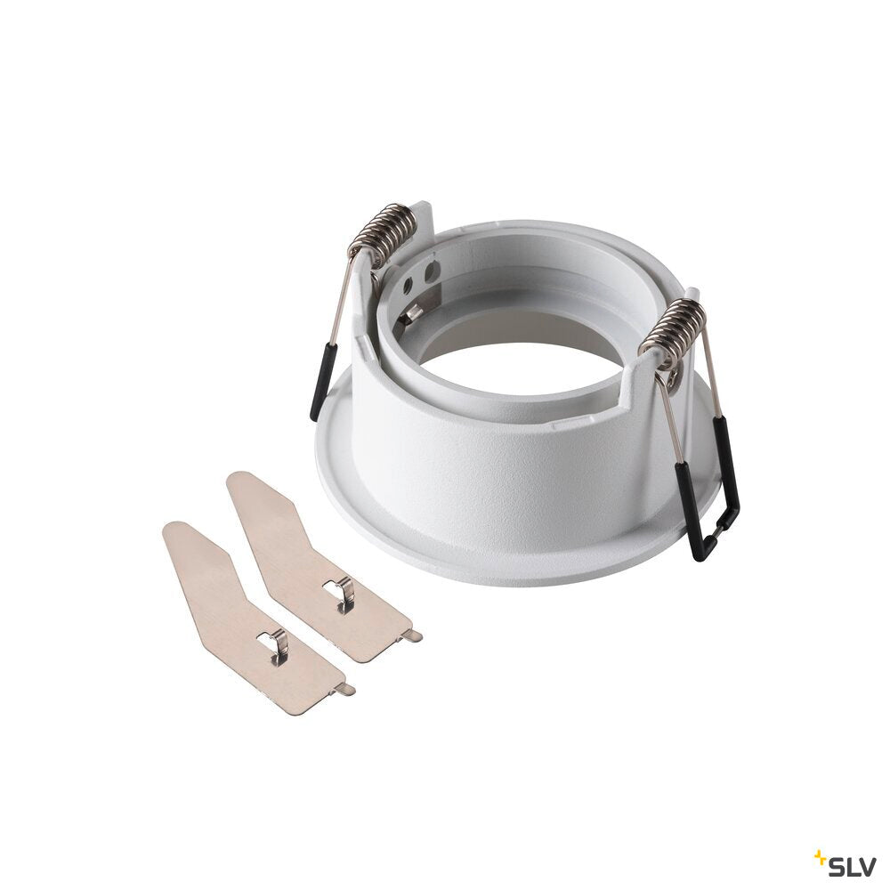 SLV NEW TRIA® 68, ceiling installation ring, recessed, D: 8.2 H: 4.4 cm, IP 20, white 1007453
