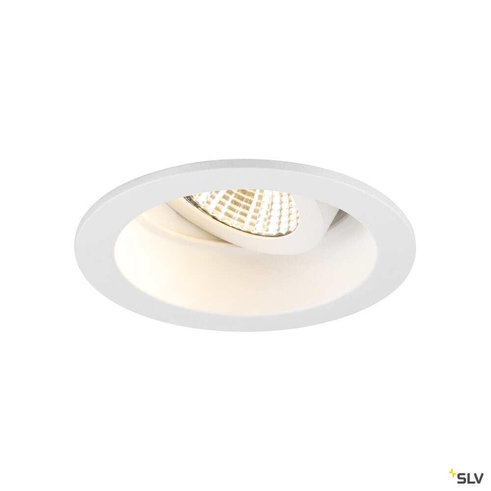 SLV NEW TRIA® 68, ceiling installation ring, recessed, D: 8.2 H: 4.4 cm, IP 20, white 1007453