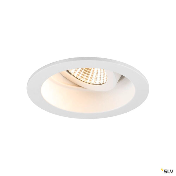 SLV NEW TRIA® 68, ceiling installation ring, recessed, D: 8.2 H: 4.4 cm, IP 20, white 1007453