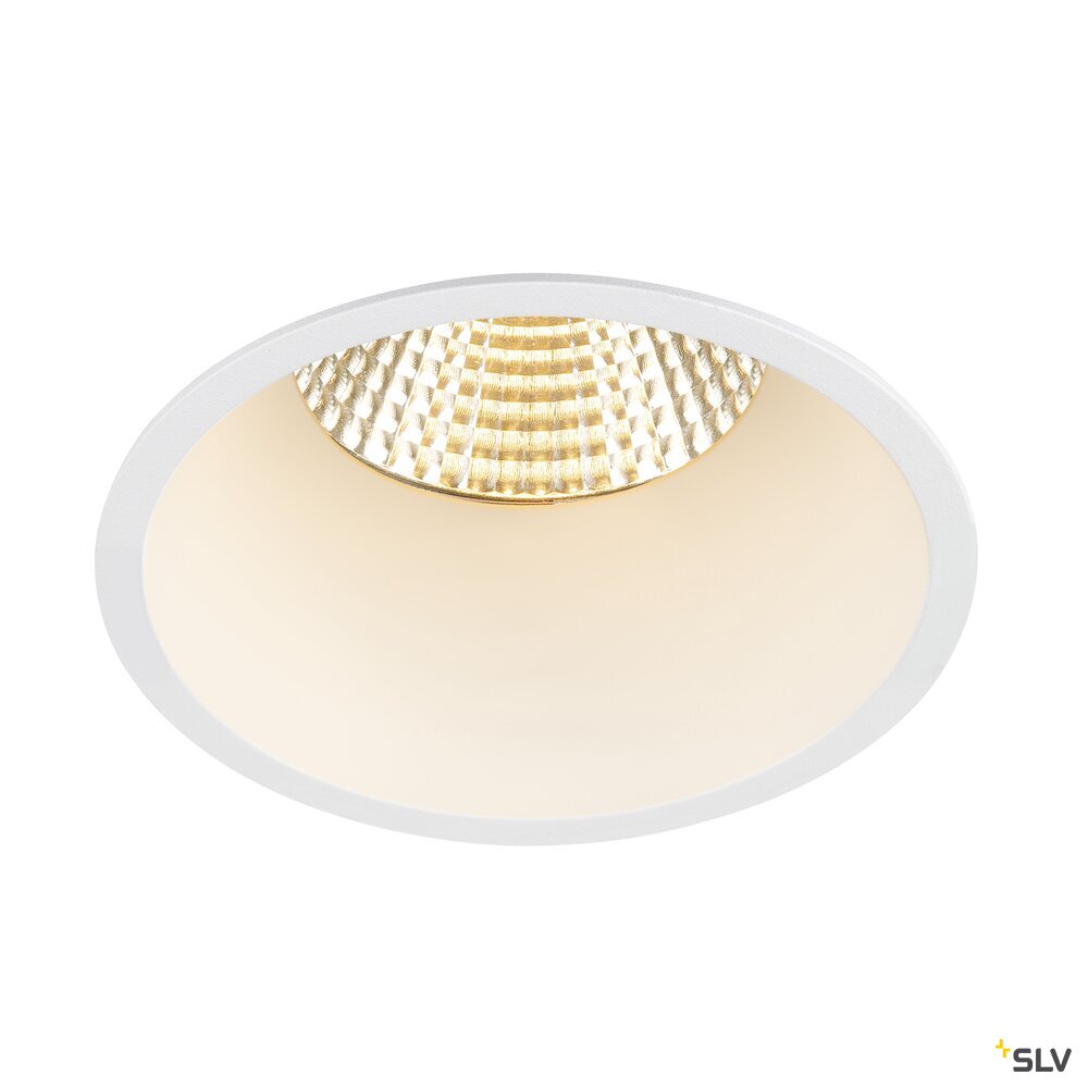 SLV NEW TRIA® 95, ceiling installation ring, recessed, D: 10.3 H: 5.5 cm, IP 20, white 1007454