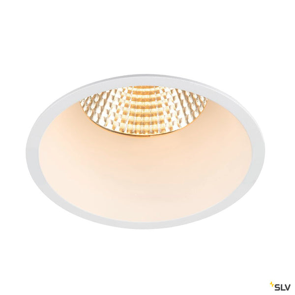 SLV NEW TRIA® 95, ceiling installation ring, recessed, D: 10.3 H: 5.5 cm, IP 20, white 1007454