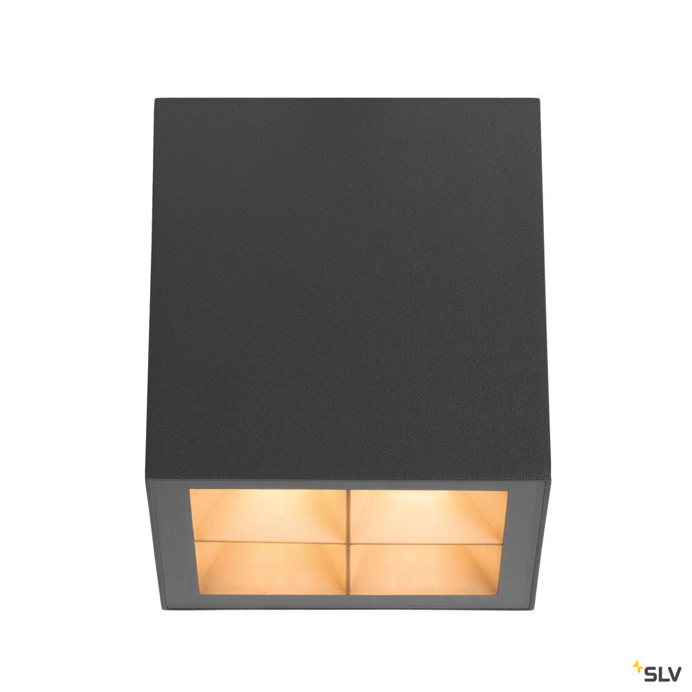 SLV S-CUBE, ceiling-mounted light, 2700/3000K, 15W, PHASE, 80°, anthracite 1007461