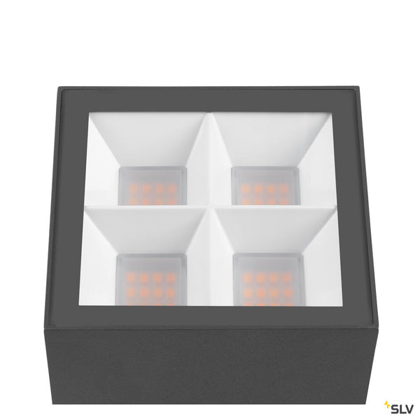 SLV S-CUBE, ceiling-mounted light, 2700/3000K, 15W, PHASE, 80°, anthracite 1007461