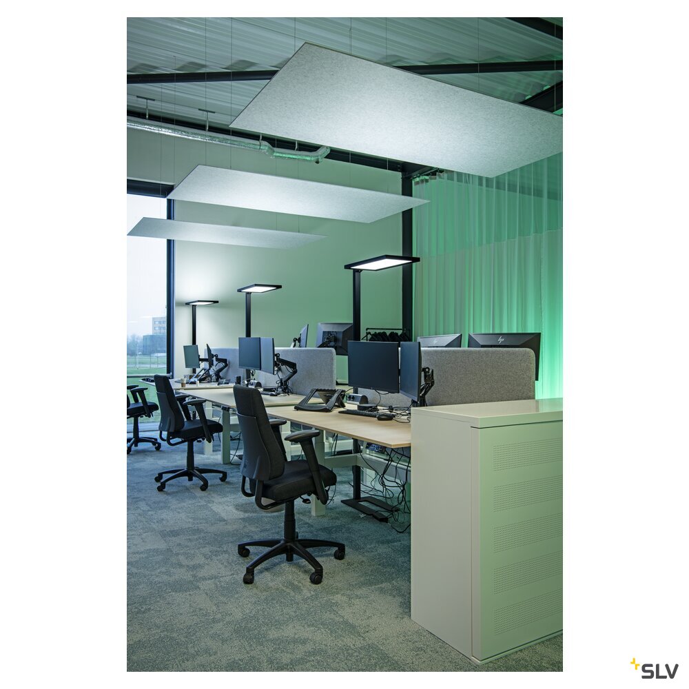 SLV WORKLIGHT PRO, free-standing lamp, 100 W, 4000 K, Touch, black 1007462