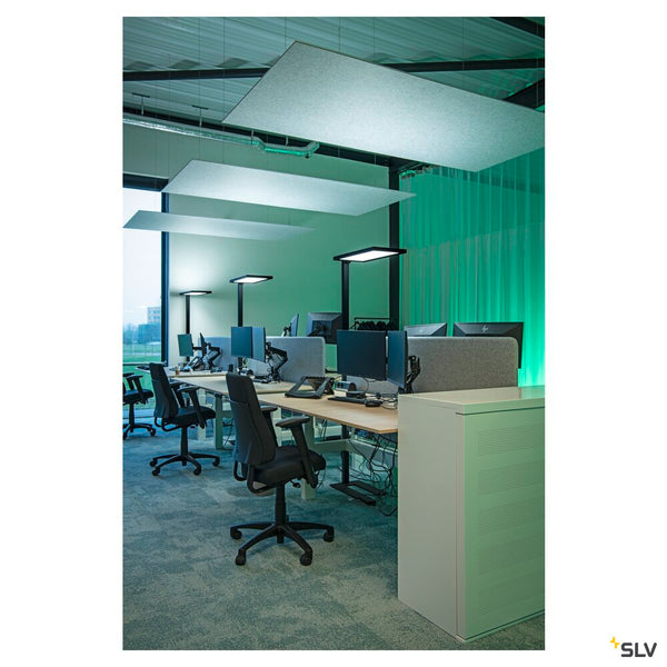 SLV WORKLIGHT PRO, free-standing lamp, 100 W, 4000 K, Touch, black 1007462