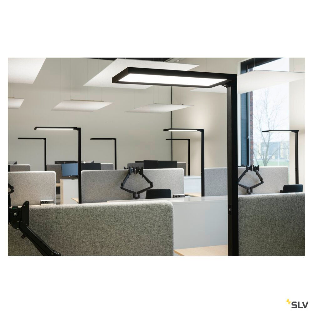 SLV WORKLIGHT PRO, free-standing lamp, 100 W, 4000 K, Touch, black 1007462
