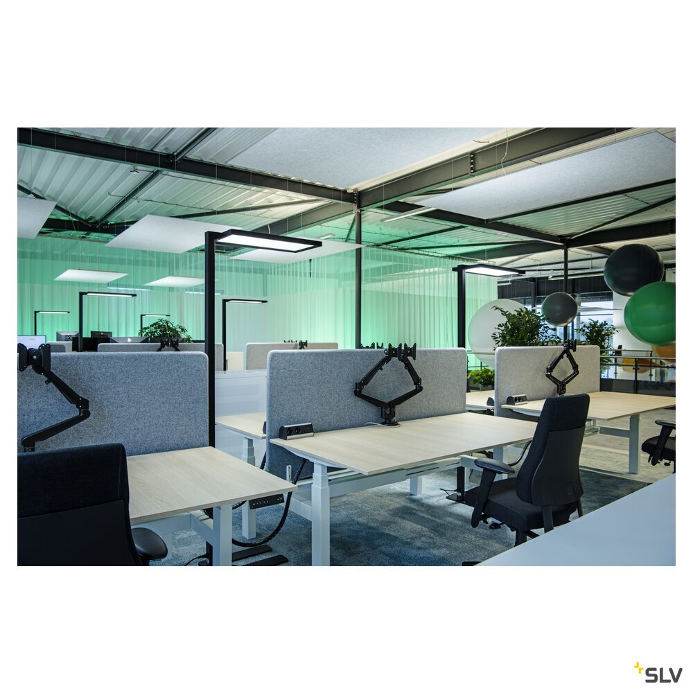 SLV WORKLIGHT PRO, free-standing lamp, 100 W, 4000 K, Touch, black 1007462