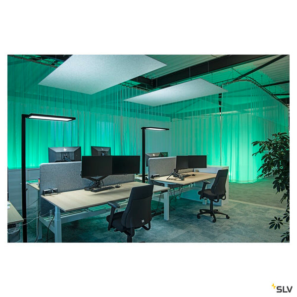 SLV WORKLIGHT PRO, free-standing lamp, 100 W, 4000 K, Touch, black 1007462