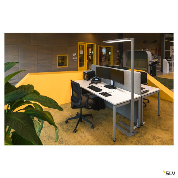 SLV WORKLIGHT PRO, free-standing lamp, 100 W, 4000 K, Touch, grey 1007464