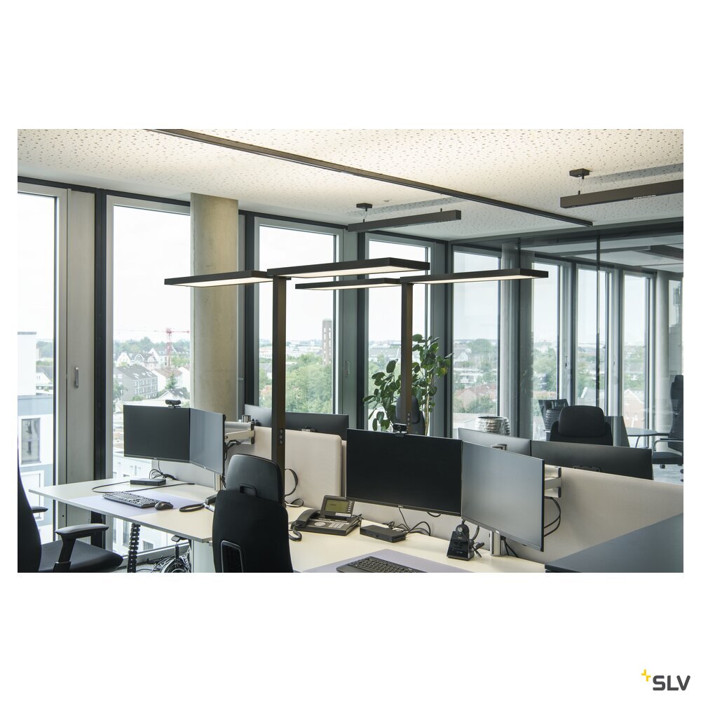 SLV WORKLIGHT PRO, free-standing lamp, 150 W, 4000 K, Touch, black 1007465