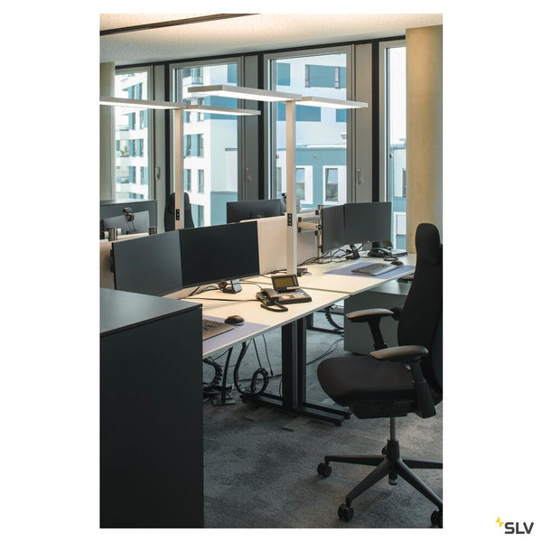 SLV WORKLIGHT PRO, free-standing lamp, 150 W, 4000 K, Touch, white 1007466