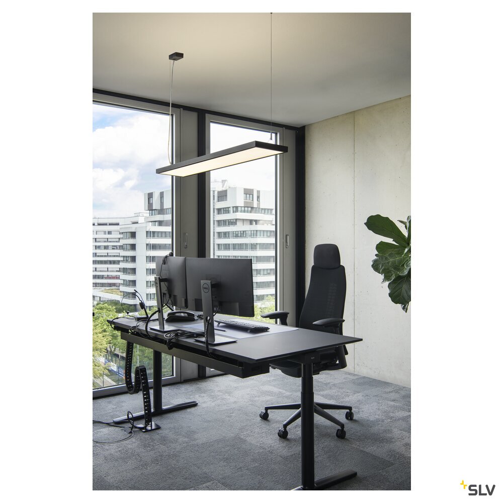 SLV WORKLIGHT PRO 120, pendant light, 120cm, 4000K, DALI, Touch, black 1007468