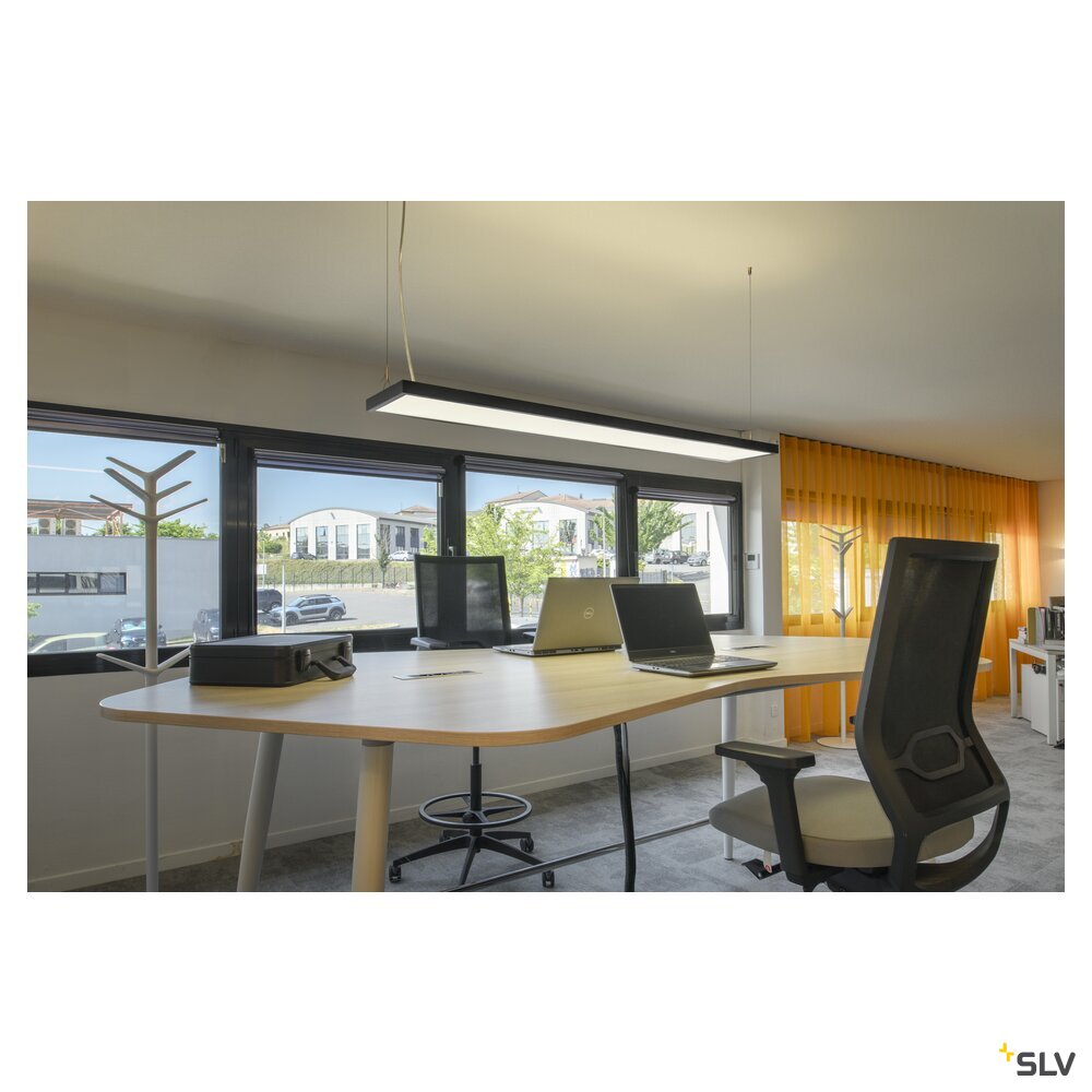 SLV WORKLIGHT PRO 150, pendant light, 150cm, 4000K, DALI, Touch, black 1007471