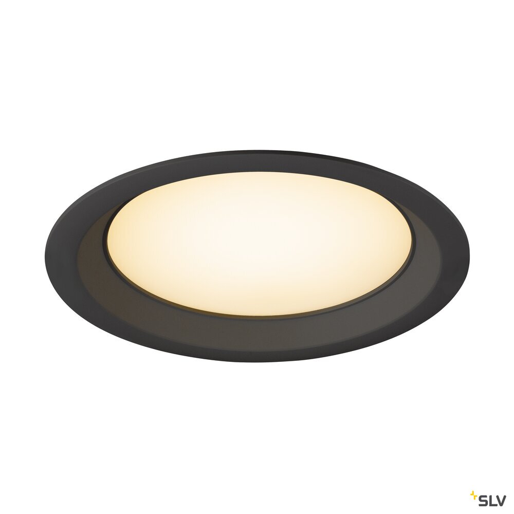 SLV DOWNLIGHT V 200, slightly recessed cover black 1007487