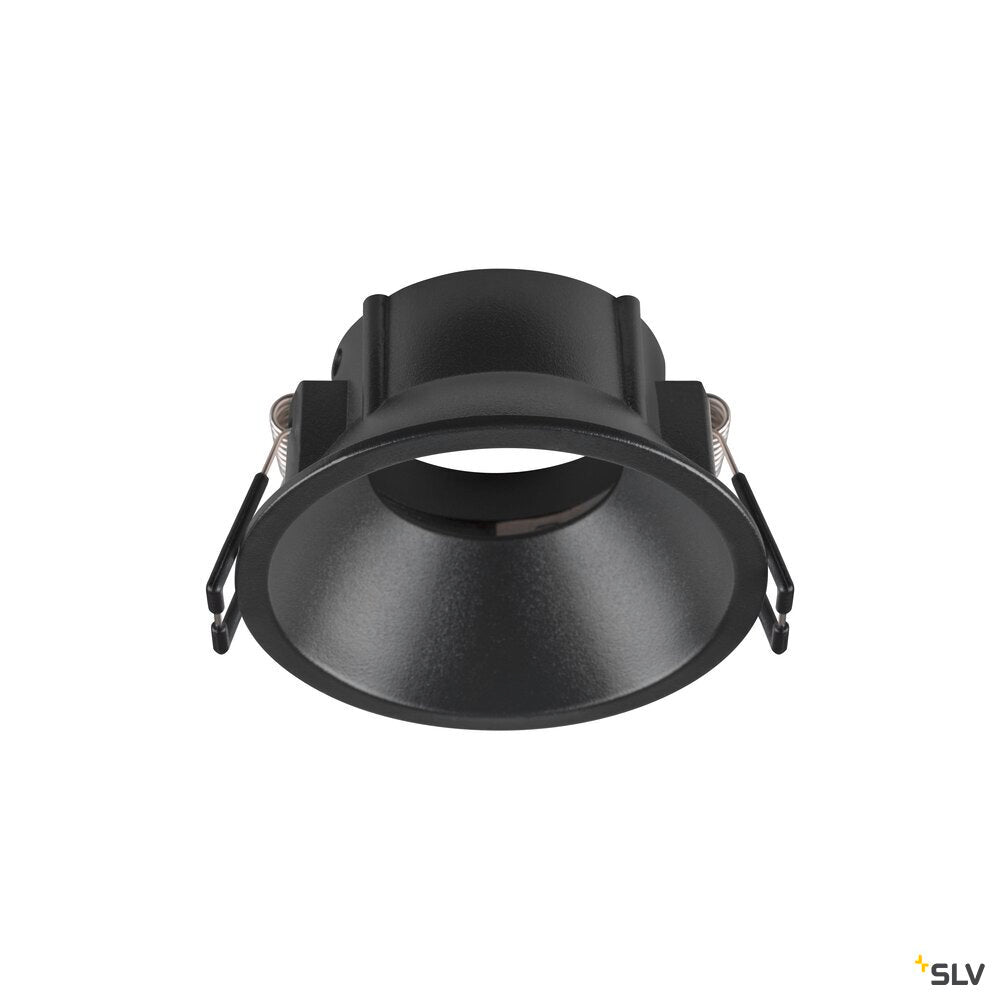 SLV NEW TRIA® 75, ceiling installation ring, recessed, D: 8.2 H: 4.3 cm, IP 20, black 1007488