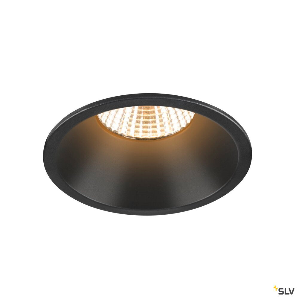 SLV NEW TRIA® 75, ceiling installation ring, recessed, D: 8.2 H: 4.3 cm, IP 20, black 1007488