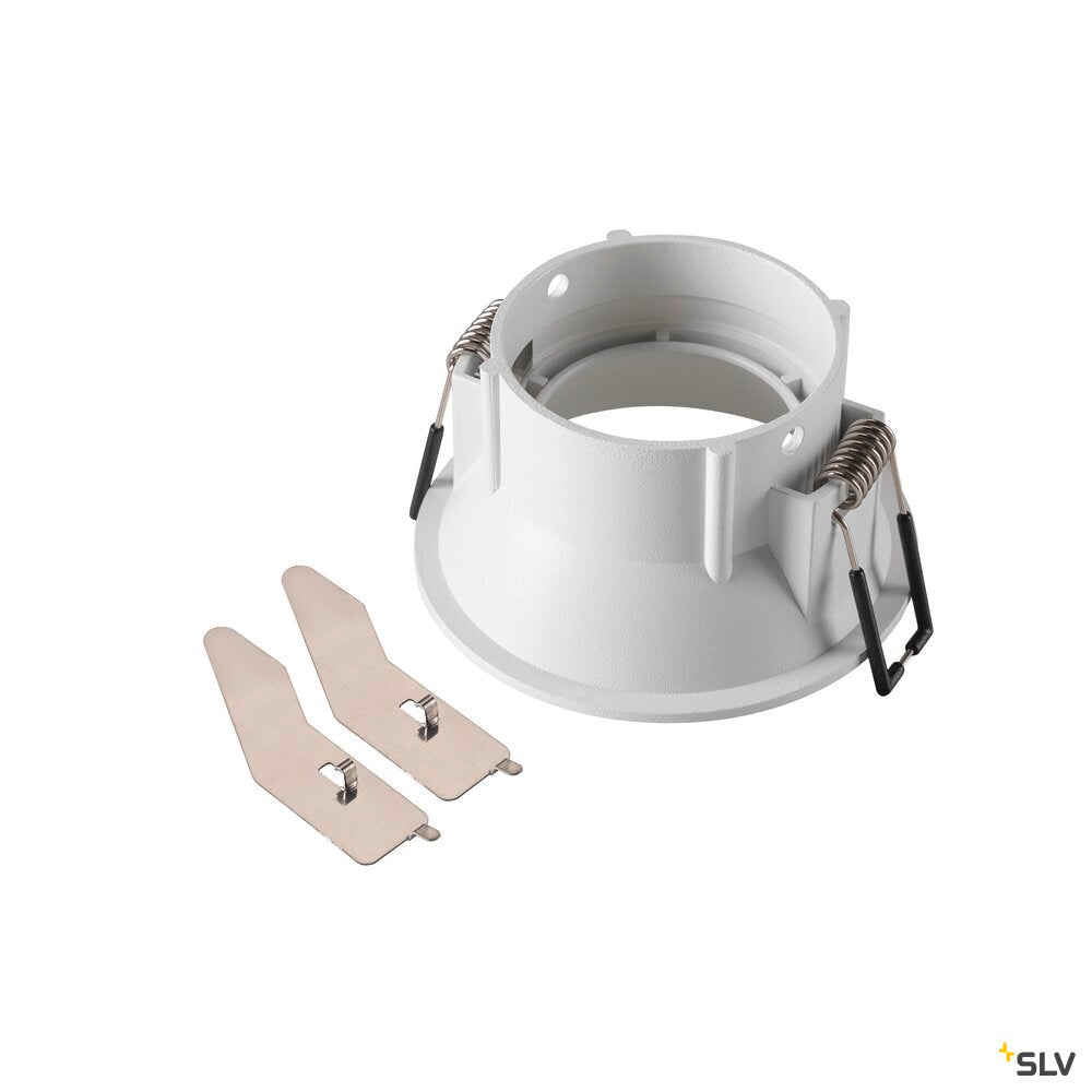 SLV NEW TRIA® 75, ceiling installation ring, recessed, D: 8.2 H: 4.3 cm, IP 20, white 1007489