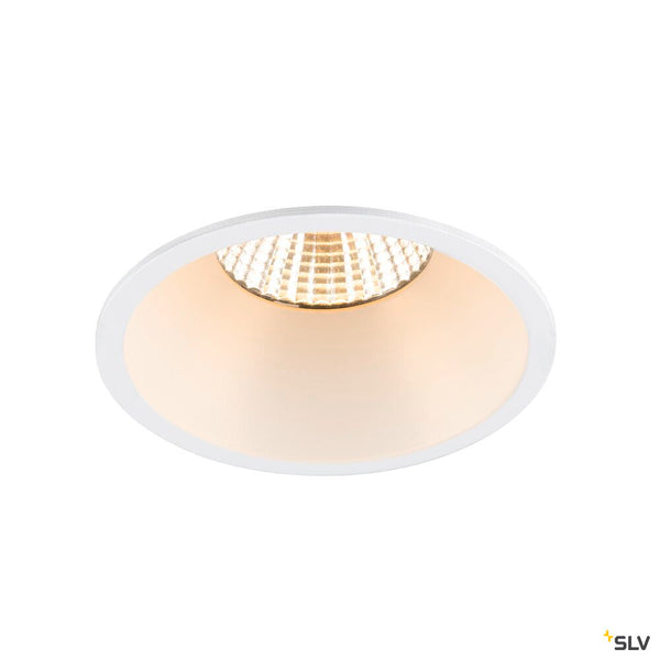 SLV NEW TRIA® 75, ceiling installation ring, recessed, D: 8.2 H: 4.3 cm, IP 20, white 1007489