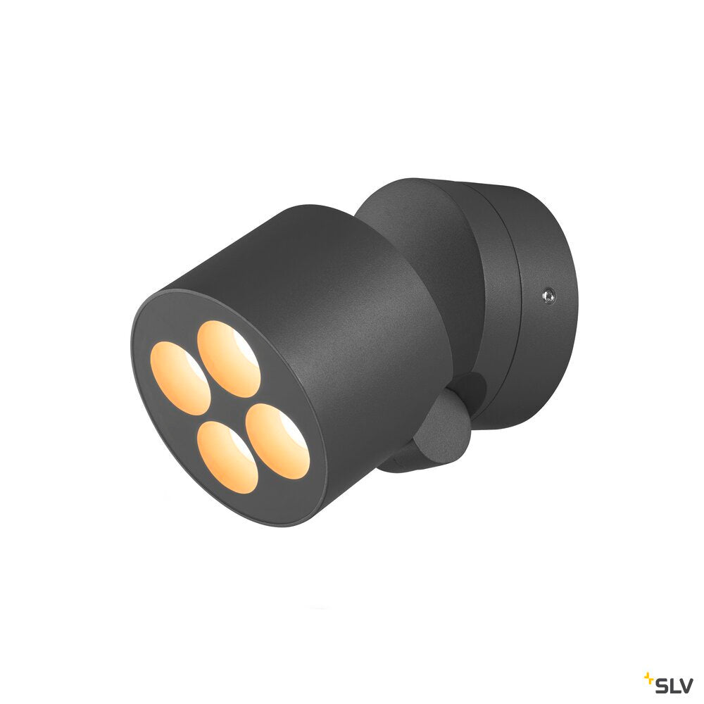 SLV R-CUBE, wall and ceiling-mounted light, 2700/3000K, 15W, PHASE, 70°, anthracite 1007511