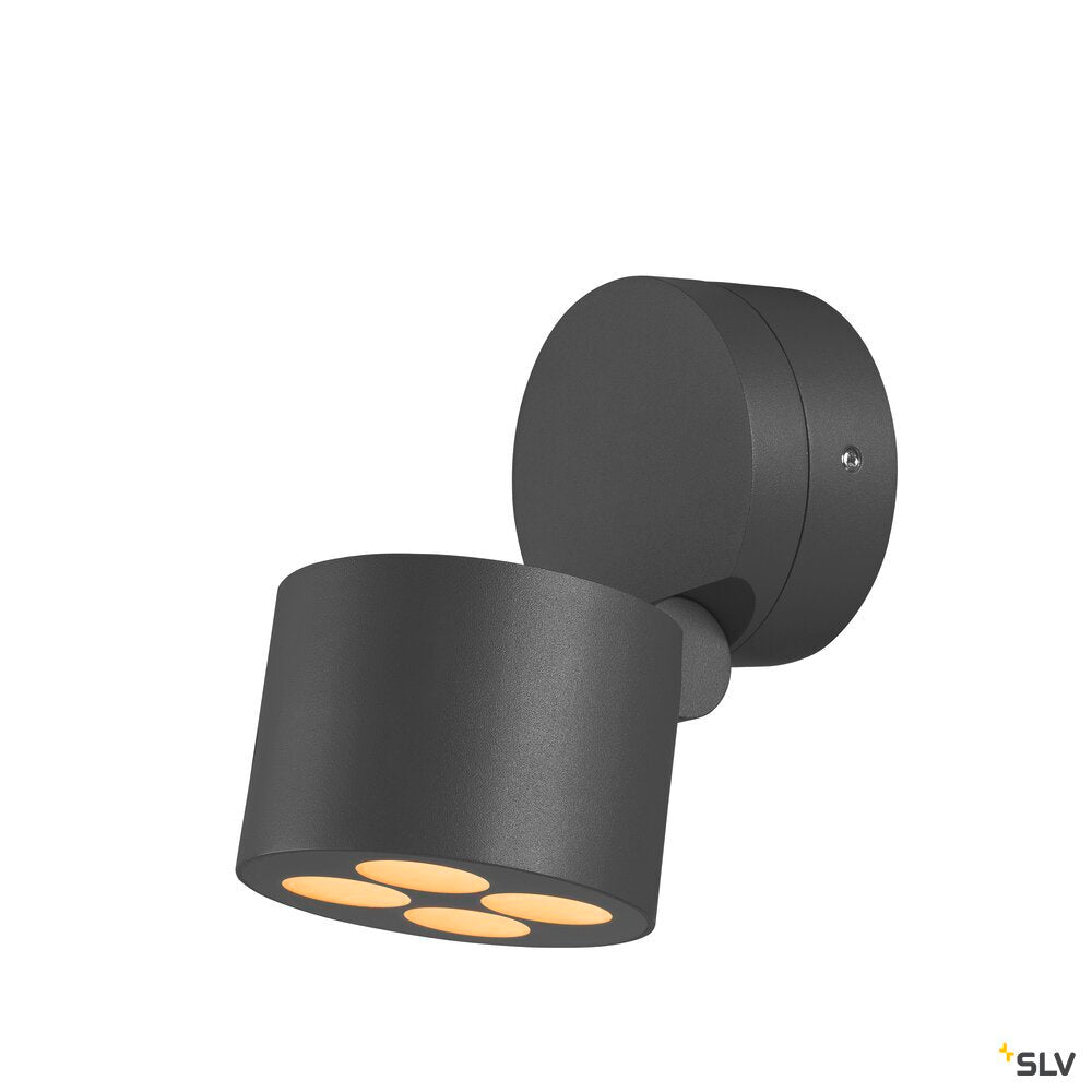 SLV R-CUBE, wall and ceiling-mounted light, 2700/3000K, 15W, PHASE, 70°, anthracite 1007511