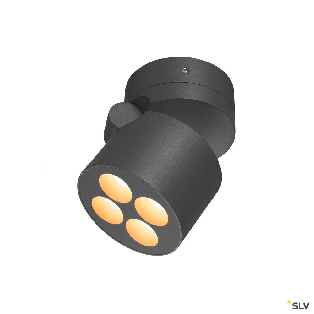 SLV R-CUBE, wall and ceiling-mounted light, 2700/3000K, 15W, PHASE, 70°, anthracite 1007511