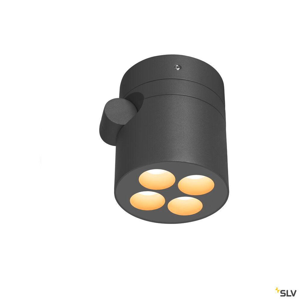 SLV R-CUBE, wall and ceiling-mounted light, 2700/3000K, 15W, PHASE, 70°, anthracite 1007511