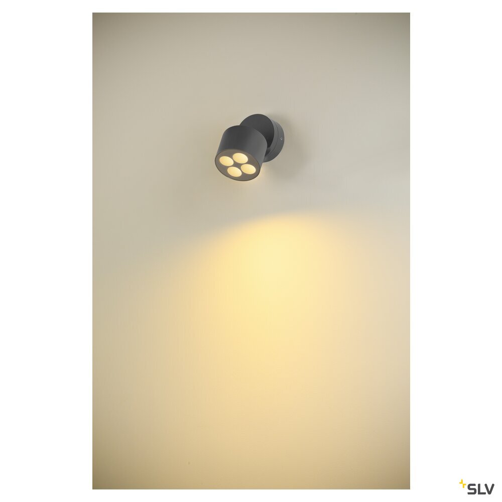 SLV R-CUBE, wall and ceiling-mounted light, 2700/3000K, 15W, PHASE, 70°, anthracite 1007511