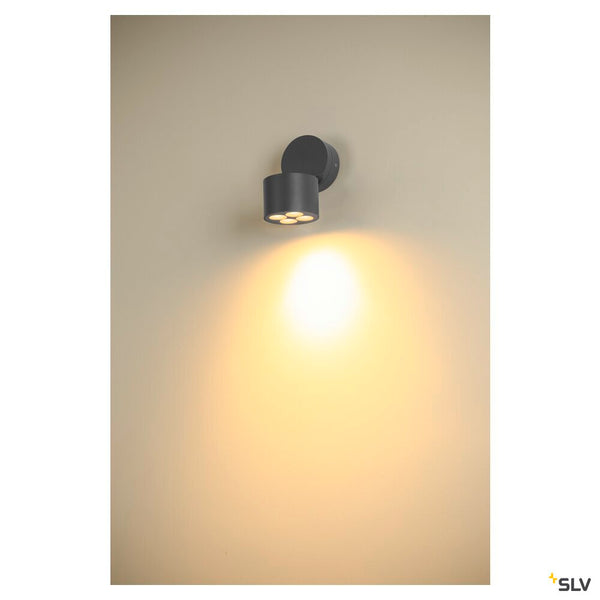 SLV R-CUBE, wall and ceiling-mounted light, 2700/3000K, 15W, PHASE, 70°, anthracite 1007511