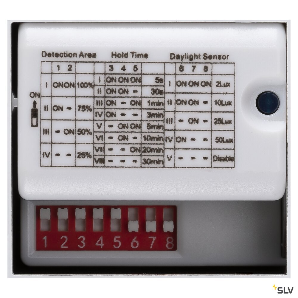 SLV OUTDOOR BULKHEAD V 360, 20W 830/840 IP65 IK10 Sensor 1007515