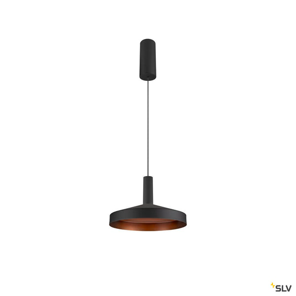 SLV LALU®, pendant light, Led Base, Mix&Match, 150cm, 9.5W, 3000K, PHASE, black 1007518