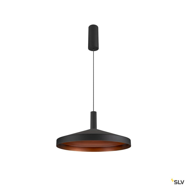 SLV LALU®, pendant light, Led Base, Mix&Match, 150cm, 9.5W, 3000K, PHASE, black 1007518