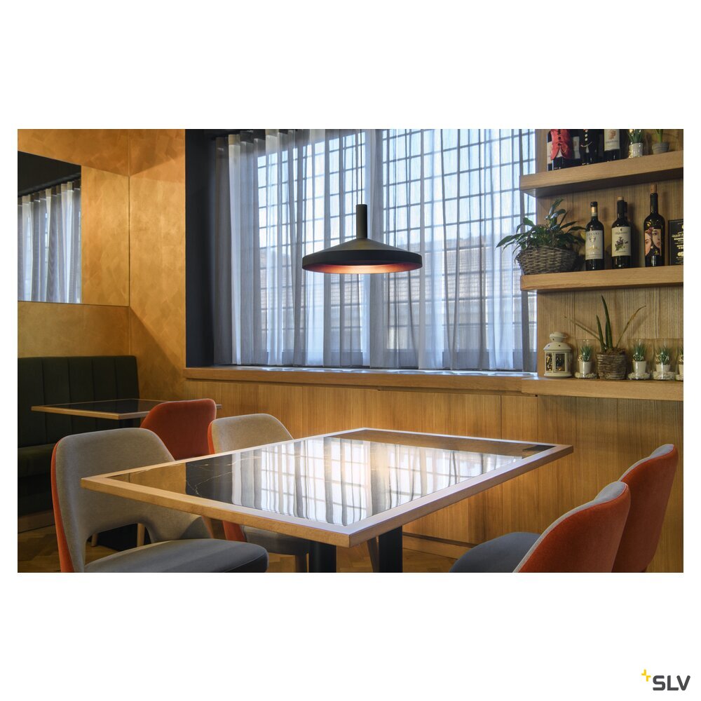SLV LALU® TETRA 36, Lampshade, Mix&Match, H:8.9 cm, black 1007529