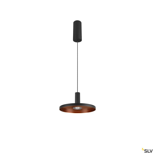 SLV LALU®, pendant light, Led Base, Mix&Match, 150cm, 9.5W, 3000K, PHASE, black 1007518