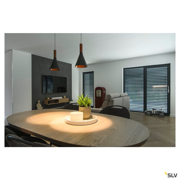 SLV LALU®, pendant light, Led Base, Mix&Match, 150cm, 9.5W, 3000K, PHASE, bronze 1007520