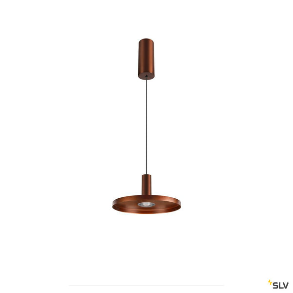 SLV LALU®, pendant light, Led Base, Mix&Match, 150cm, 9.5W, 3000K, PHASE, bronze 1007520