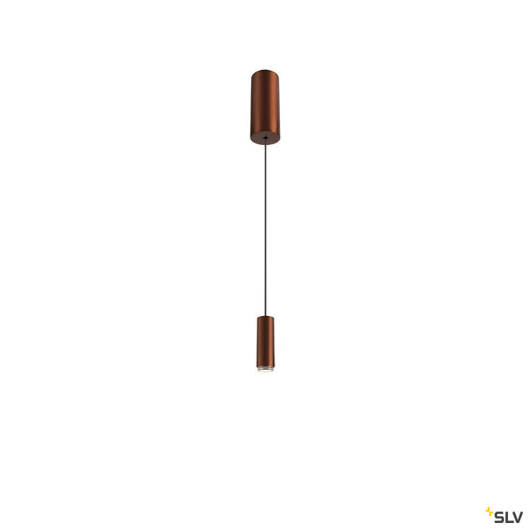 SLV LALU®, pendant light, Led Base, Mix&Match, 150cm, 9.5W, 3000K, PHASE, bronze 1007520