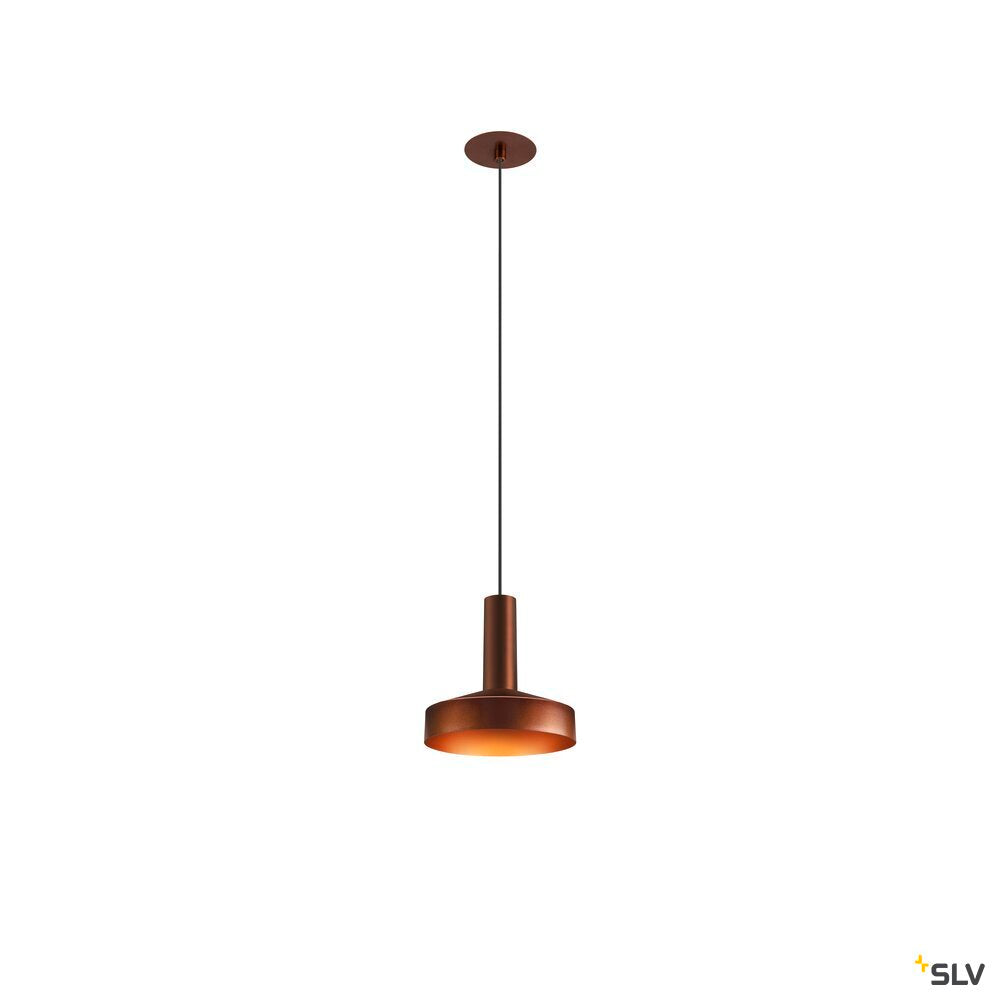 SLV LALU®, pendant light, Led Base, Mix&Match, recessed, 150cm, 9.5W, 3000K, PHASE, bronze 1007550