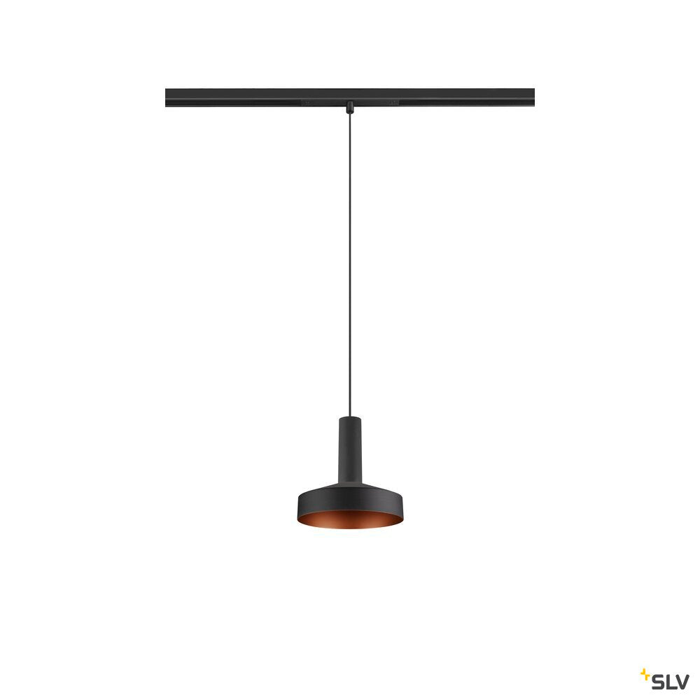 SLV LALU®, 48V pendant light, DALI, LED base, Mix&Match, pendant length 200 cm, 2700/3000K, 40°, black 1010289