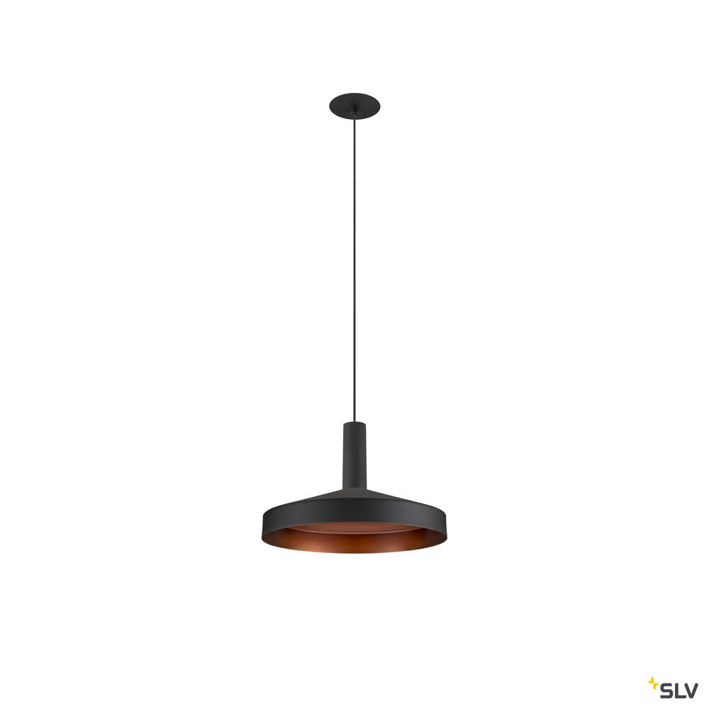 SLV LALU®, pendant light, Led Base, Mix&Match, recessed, 150cm, 9.5W, 3000K, PHASE, black 1007548