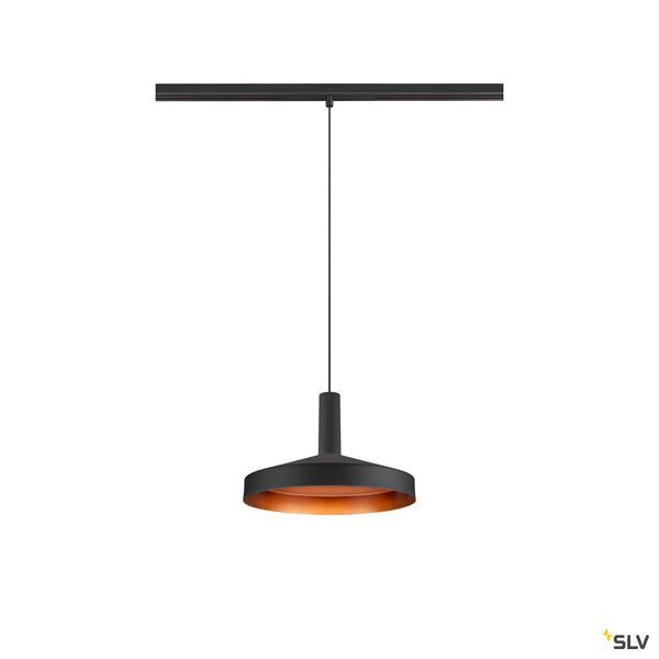 SLV LALU®, pendant light, 48V, Led Base, Mix&Match, 150cm, 8W, 3000K, DALI, black 1007749