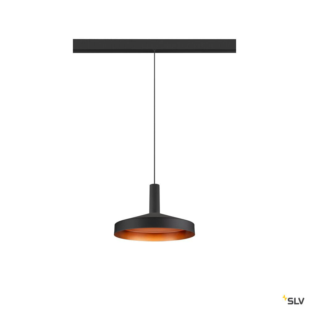 SLV LALU®, pendant light, 48V, Led Base, Mix&Match, 150cm, 8W, 3000K, DALI, black 1007749