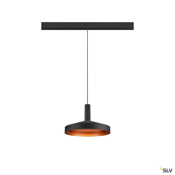 SLV LALU®, pendant light, 48V, Led Base, Mix&Match, 150cm, 8W, 3000K, DALI, black 1007749