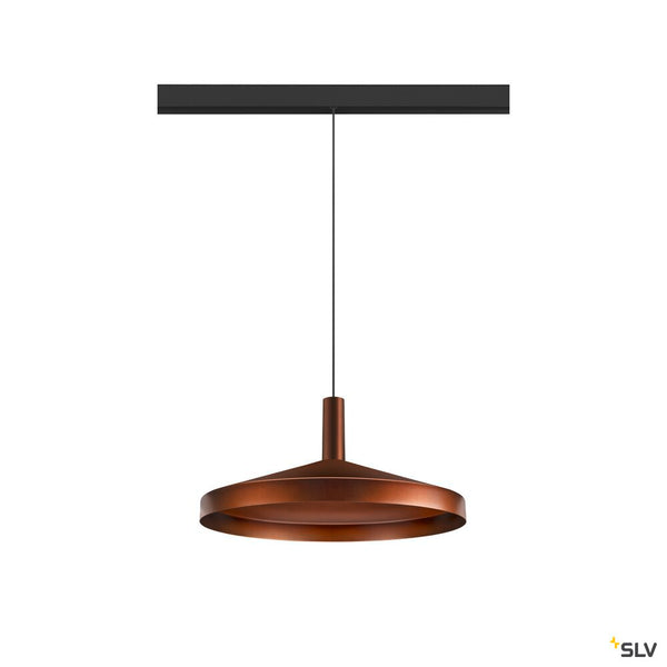 SLV LALU®, pendant light, 48V, Led Base, Mix&Match, 150cm, 8W, 3000K, DALI, bronze 1007747