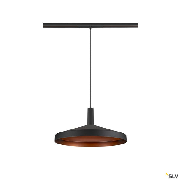SLV LALU®, pendant light, 48V, Led Base, Mix&Match, 150cm, 8W, 3000K, DALI, black 1007749
