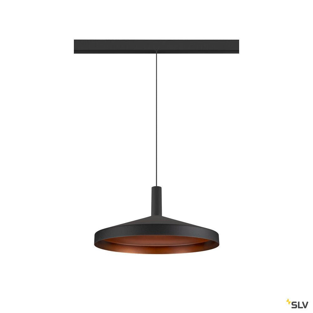 SLV LALU®, pendant light, 48V, Led Base, Mix&Match, 150cm, 8W, 3000K, DALI, black 1007749