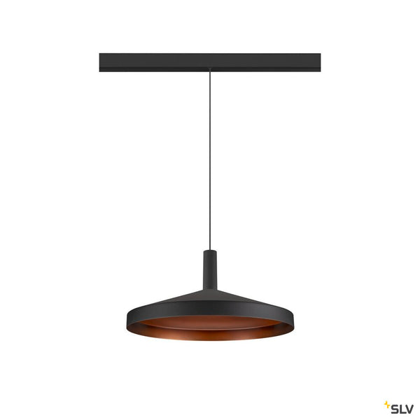SLV LALU®, pendant light, 48V, Led Base, Mix&Match, 150cm, 8W, 3000K, DALI, black 1007749