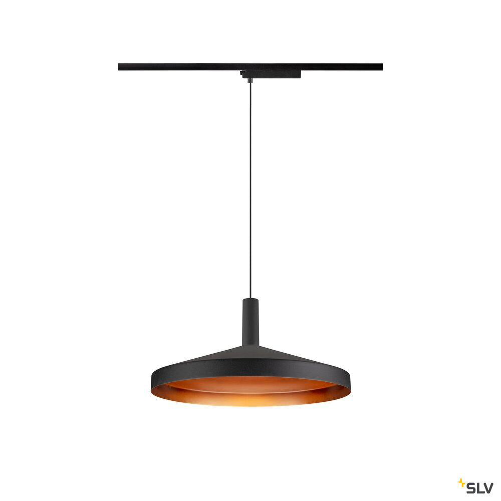 SLV LALU®, 1~pendant light, LPHASE, ED base, Mix&Match, pendant length 200 cm, 2700/3000K, 40°, black 1010288