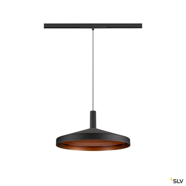 SLV LALU®, 48V pendant light, DALI, LED base, Mix&Match, pendant length 200 cm, 2700/3000K, 40°, black 1010289