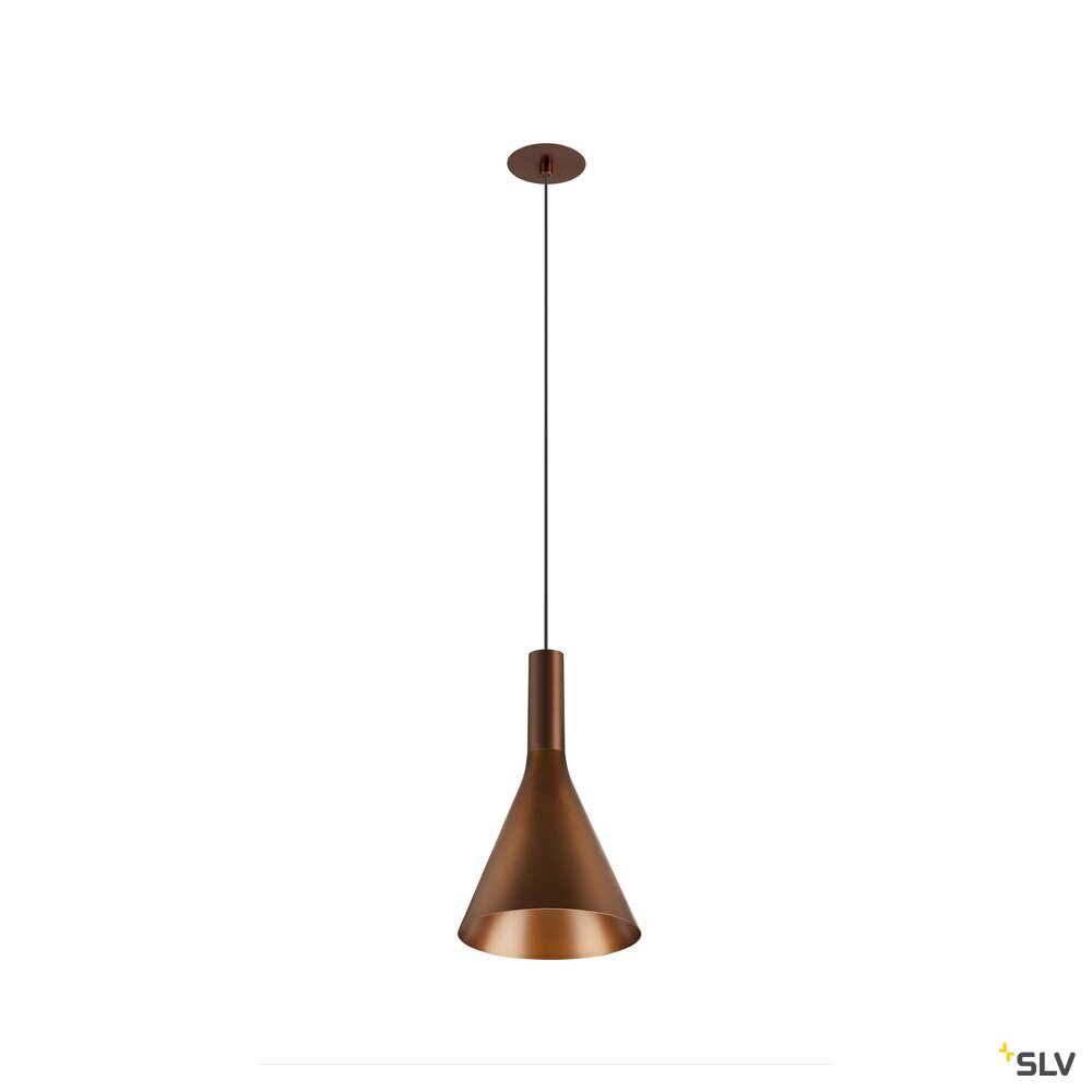 SLV LALU®, pendant light, Led Base, Mix&Match, recessed, 150cm, 9.5W, 3000K, PHASE, bronze 1007550